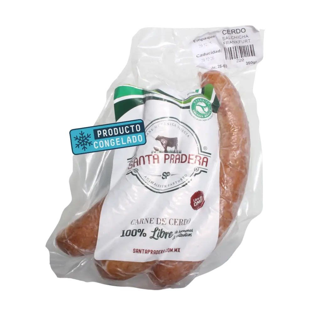 Salchichas p/ Hot Dog estilo Frankfurt Paq 350gr - Cerdo Libre Pastoreo