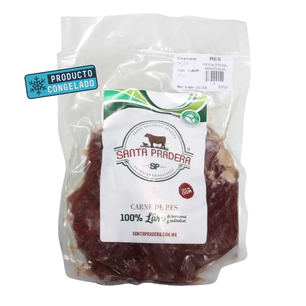 [598745632504] Arrachera Marinada Res 500gr - Santa Pradera