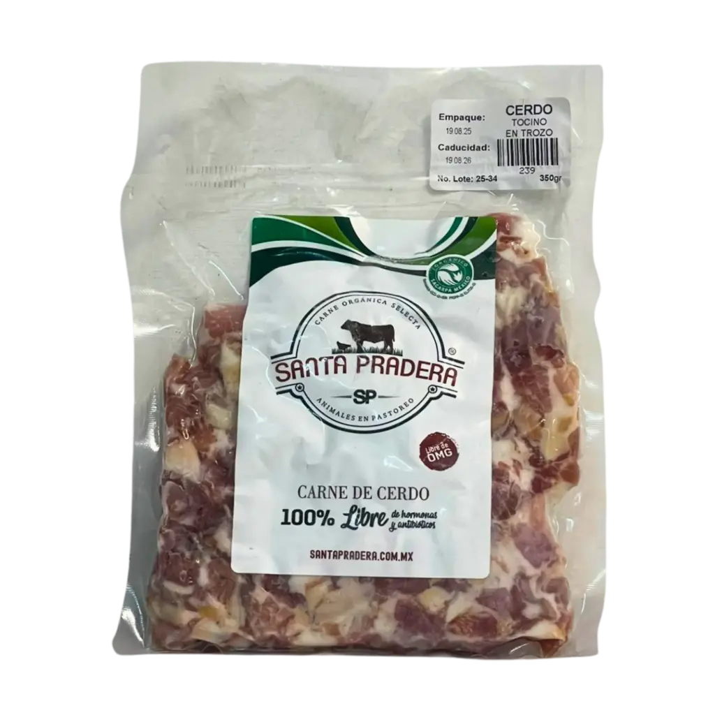 Tocino Ahumado en Trozos Paq 350gr - Santa Pradera