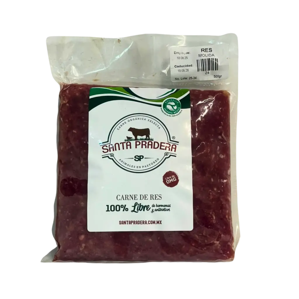 Molida de Res Libre Pastoreo 500gr 80/20 - Santa Pradera
