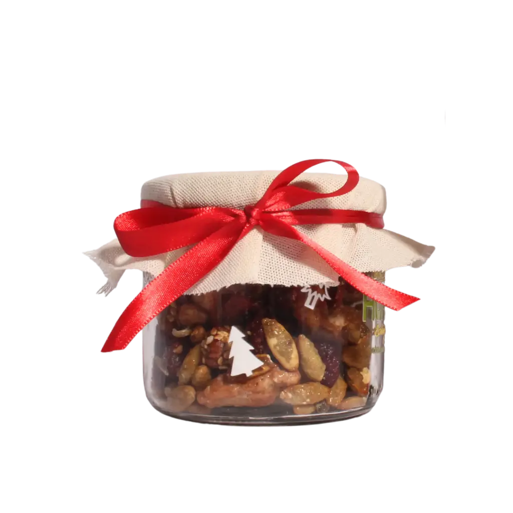 Bote Navideño - Mix Garapiñado Mediano 150 gr 