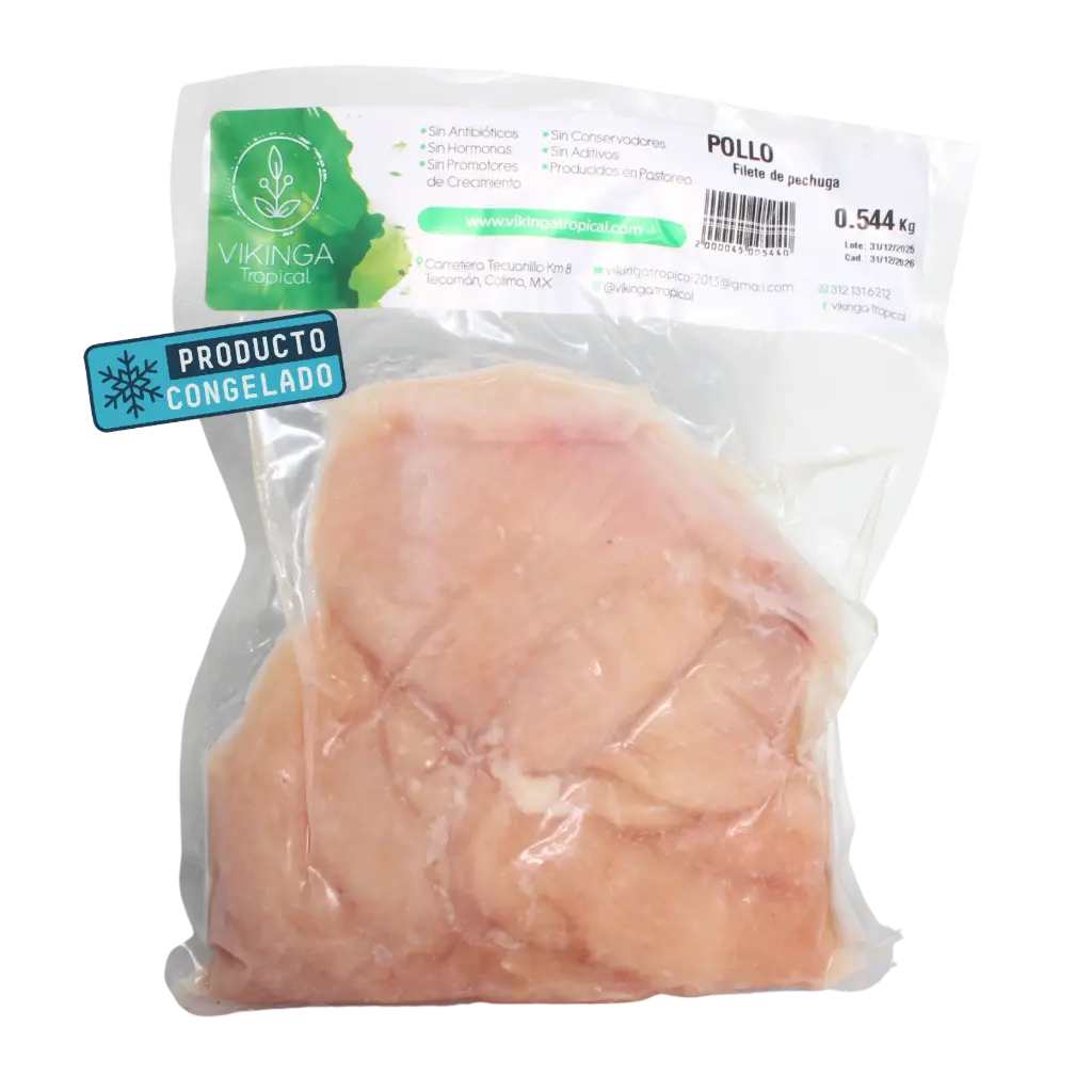 Filete de Pollo Libre Pastoreo 610gr aprox - Vikinga Tropical