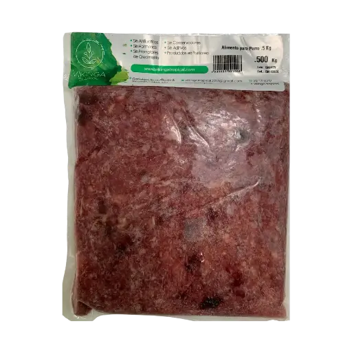 [21681457] Alimento crudo para Perros/Gatos 500gr Orgánico