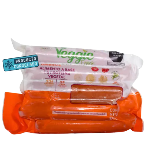 [012245043056] Salchicha Vegetariana Congelada Paq 8 pzas