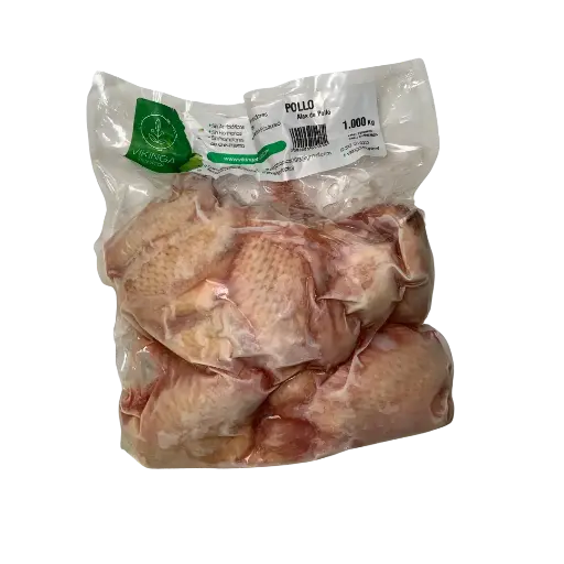 Alitas de Pollo Libre Pastoreo Paq 1kg Congelado Vikinga Tropical